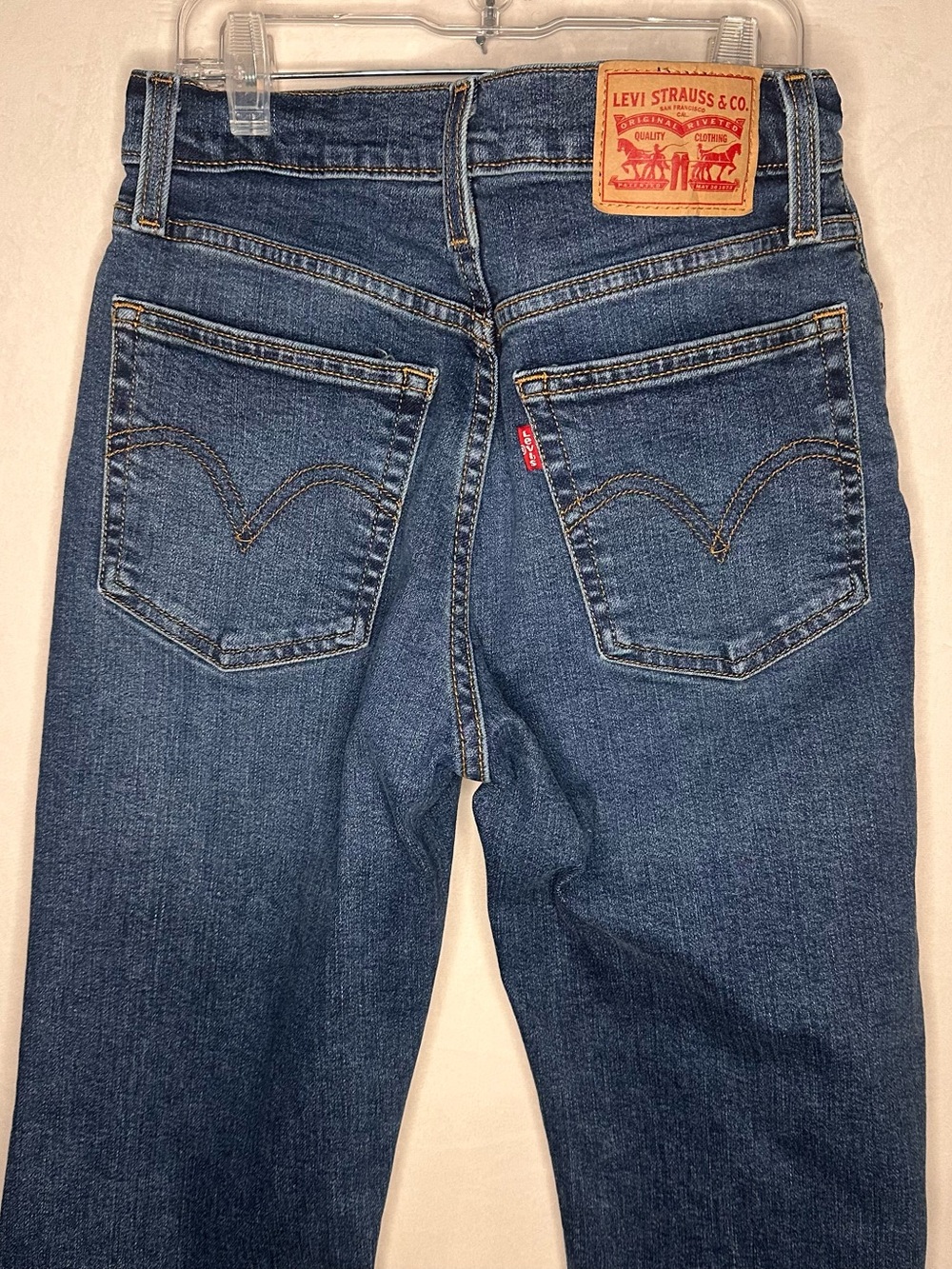Levi's Denim Wedgie Straight Ankle Streetwear Jeans High rise Button Fly 26x28 - Picture 10 of 15